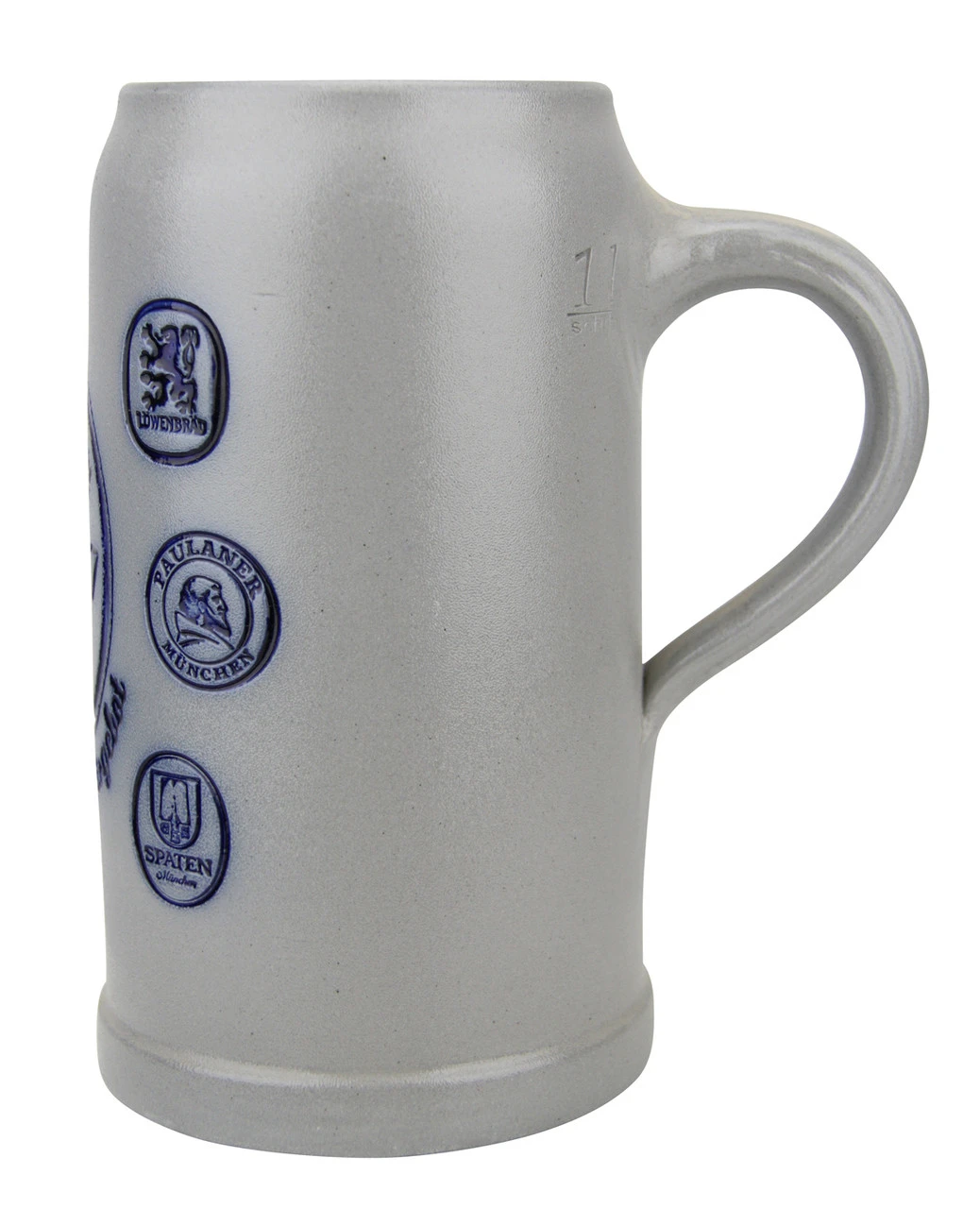 Munich Purity Law 1487 1 Liter Salt Glaze Stoneware Beer Mug - Image 4