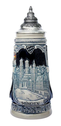 Portraits Of Munich Beer Stein | Cobalt