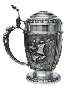 Nautical La Paloma Pewter Beer Stein -Luxury Cup Store Nautical La Paloma Pewter Beer Stein AS10356 LS SM 71291.1398609640
