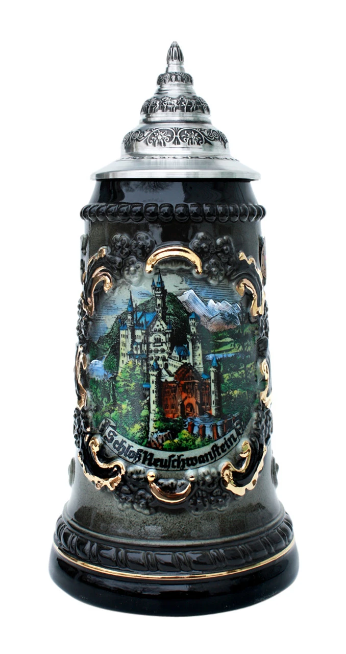 Castle Neuschwanstein Souvenir Beer Stein 1 Castle Neuschwanstein Souvenir Beer Stein
