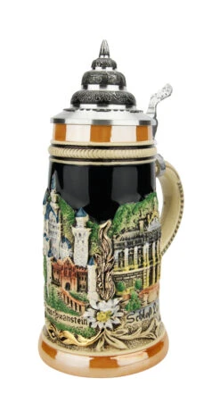 Neuschwanstein And Bavarian Castles Beer Stein | 0.25 Liter -Luxury Cup Store Neuschwanstein and Bavarian Castles Beer Stein 0.25 Liter K308KO RA SM 82116.1618335186