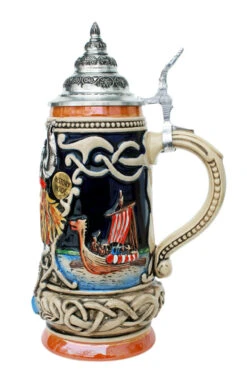 Norseman Viking Beer Stein -Luxury Cup Store Norseman Viking Leif Erikssen Beer Stein RS SM 09537.1401398292