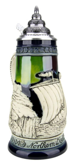 Northern Lights Viking Beer Stein 11 Northern Lights Viking Beer Stein -Luxury Cup Store Northern Lights Viking Beer Stein K324 LA SM 95765.1527115087