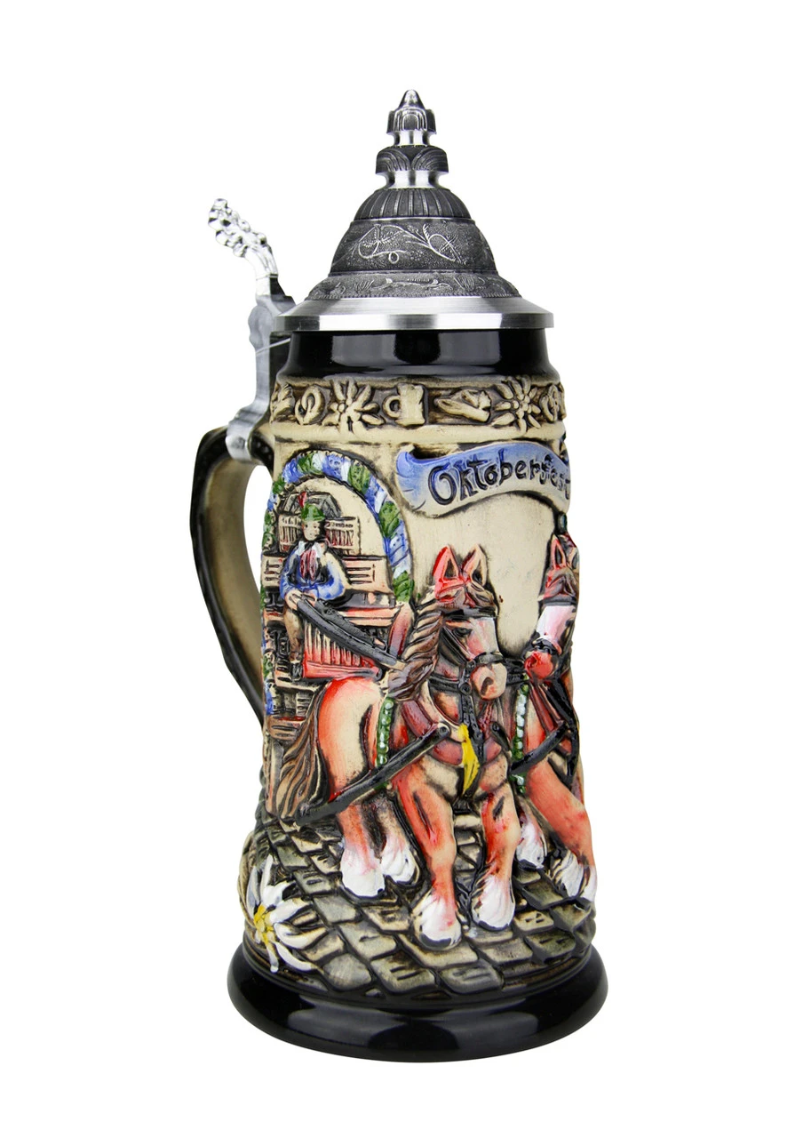 Oktoberfest Beer Wagon Stein | 0.25 Liter 1 Oktoberfest Beer Wagon Stein | 0.25 Liter