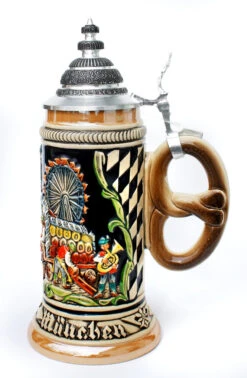Oktoberfest Beer Wagon Stein -Luxury Cup Store Oktoberfest Beer Wagon Stein Gold Multi ZB1670996 RS SM 20607.1516298416