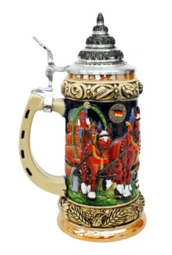 Oktoberfest Clydesdale And Beer Wagon Stein -Luxury Cup Store Oktoberfest Clydesdale and Beer Wagon Stein K205 LS SM 56389.1401737627