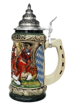 Oktoberfest Clydesdales Beer Wagon Stein 0.75 Liter -Luxury Cup Store Oktoberfest Clydesdales Beer Wagon Stein RS SM 56166.1443205946