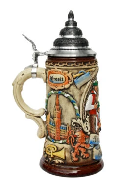 Oktoberfest Oompah Band Beer Stein Brown Rustic -Luxury Cup Store Oktoberfest Oompah Band Beer Stein Brown Rustic K202 2BR LS SM 05067.1448471815
