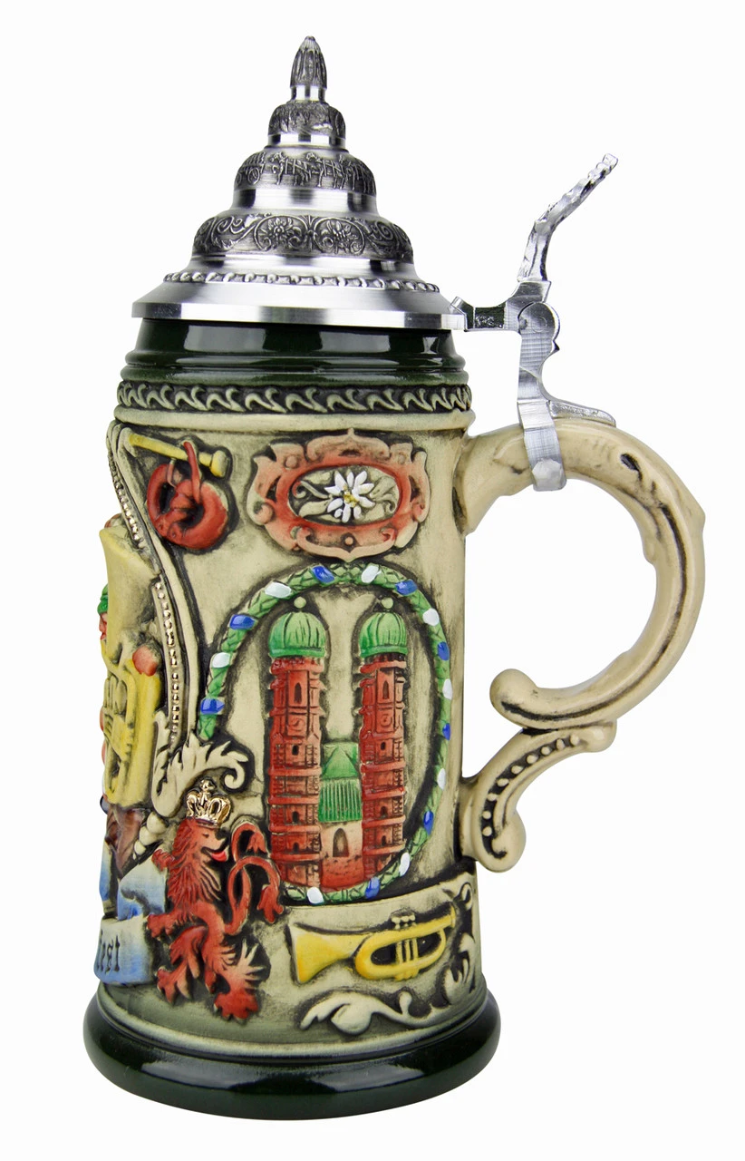 Oktoberfest Oompah Band Beer Stein Rustic (0.4 Liter) - Image 3