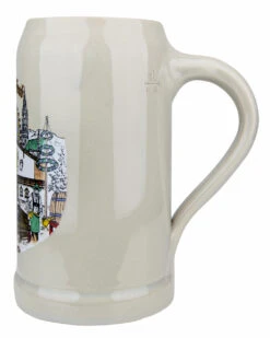 Oktoberfest Stoneware Beer Mug 1 Liter -Luxury Cup Store Oktoberfest Stoneware Beer Mug 1 Liter GS38045OKT Side SM 35485.1541106139