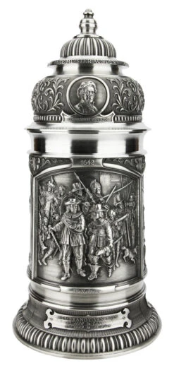 Old Dutch Masters Pewter Beer Stein -Luxury Cup Store Old Dutch Masters Pewter Beer Stein AS12137 FNT SM 35825.1618256264