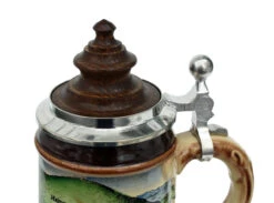Old Heidelberg Beer Stein With Wood Lid -Luxury Cup Store Old Heidelberg Wooden Lid Beer Stein K465H Detail SM 03974.1401733855