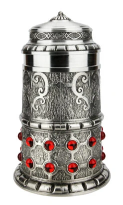 Pewter Rubin Swarovski Beer Stein -Luxury Cup Store Pewter Rubin Swarovski Beer Stein AS13115 FNT SM 19684.1618255275