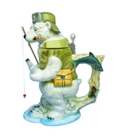 Polar Bear Fishing Beer Stein