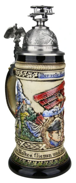 Red Baron Beer Stein -Luxury Cup Store Red Baron Beer Stein ZB19429015 LA SM 02057.1516738444
