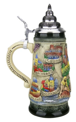 Rhein River Beer Stein Rustic -Luxury Cup Store Rhein River Beer Stein Rustic K307RUR LS SM 03890.1507158447