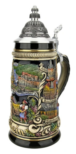 Rhein River German Beer Stein -Luxury Cup Store Rhein River German Beer Stein ZB1757606 RA SM 28476.1618344367