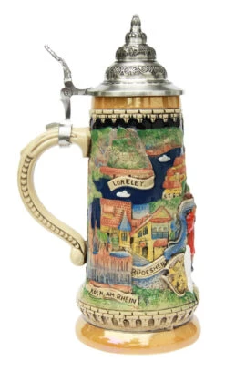 Rhein River Panorama Beer Stein -Luxury Cup Store Rhein River Panorama Beer Stein K1112 LS SM 36276.1416845134