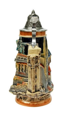Rhein River Towns Souvenir Beer Stein -Luxury Cup Store Rhein River Towns Souvenir Beer Stein KT0635BZ Back SM 58985.1446647849