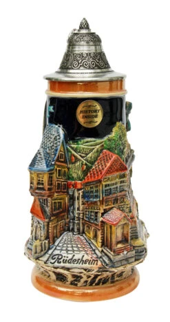 Rhein River Towns Souvenir Beer Stein -Luxury Cup Store Rhein River Towns Souvenir Beer Stein KT0635BZ FNT SM 11510.1446647843