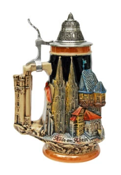 Rhein River Towns Souvenir Beer Stein -Luxury Cup Store Rhein River Towns Souvenir Beer Stein KT0635BZ LS SM 23745.1446647840