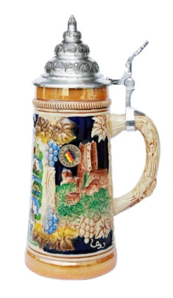 Rhein River Travel Destinations Beer Stein -Luxury Cup Store Rhein River Travel Destinations Beer Stein K700FL Side LG 68167.1398609848