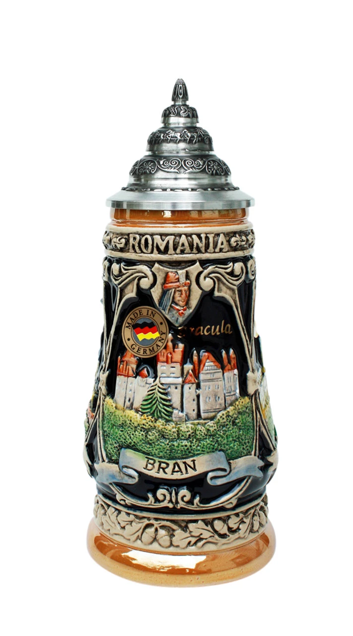 Romania Dracula Souvenir Beer Stein 0.25 Liter 1 Romania Dracula Souvenir Beer Stein 0.25 Liter