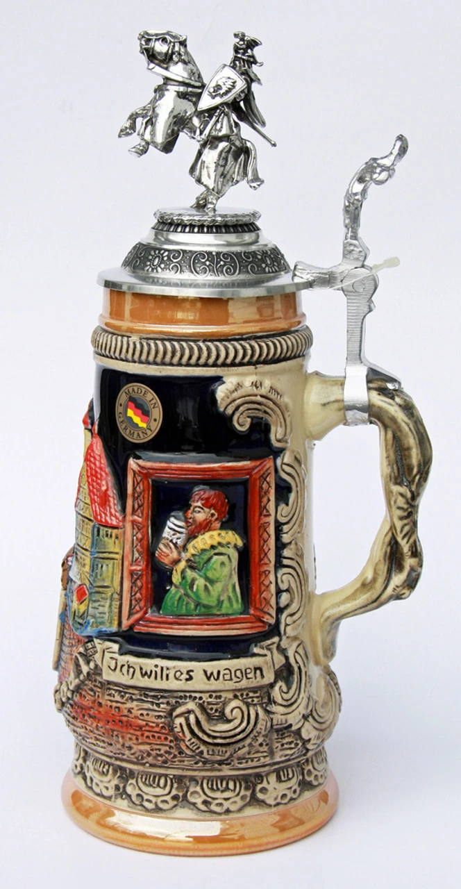 Rothenburg Jousting Knight Beer Stein