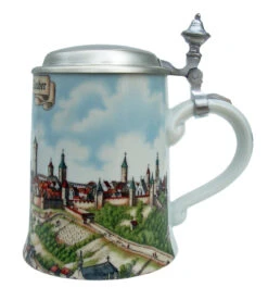 Zimmermann Rothenburg Porcelain Beer Stein -Luxury Cup Store Rothenburg Porcelain Beer Stein Z9400R RS SM 31140.1425242040