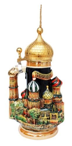 Moscow St. Basil's Cathedral 3D Beer Stein -Luxury Cup Store Royal Russian 3D Beer Stein KT2000BG LS SM 25404.1401399072