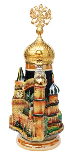 Moscow St. Basil's Cathedral 3D Beer Stein -Luxury Cup Store Royal Russian 3D Beer Stein KT2000BG back SM 64497.1401399070