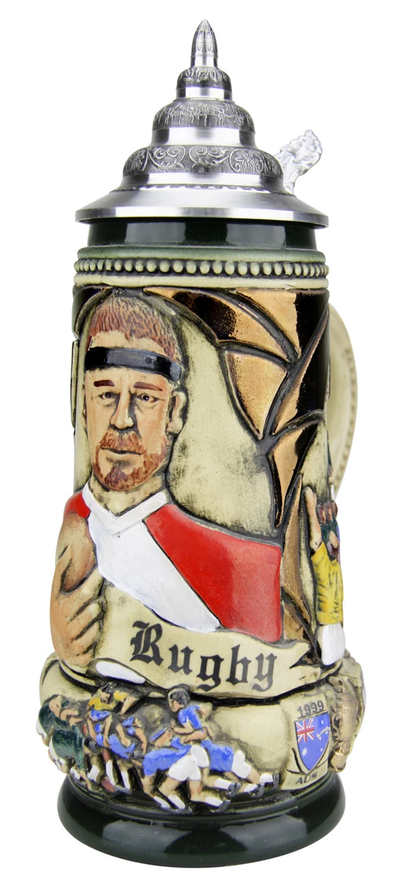 Rugby Beer Stein Rustic 5 Rugby Beer Stein Rustic - Image 5
