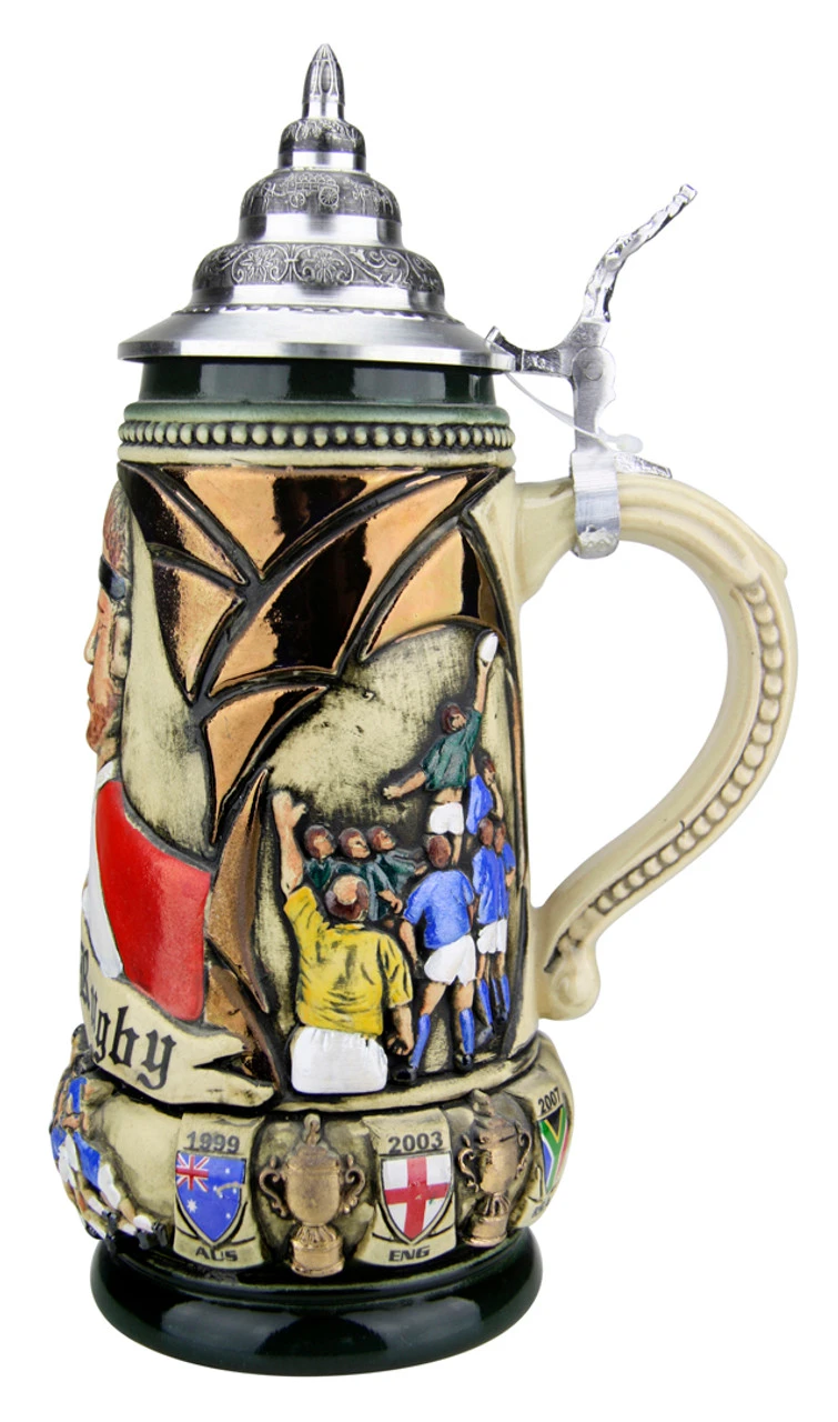 Rugby Beer Stein Rustic 4 Rugby Beer Stein Rustic - Image 4