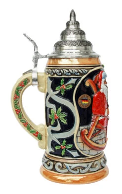 Santa At Home Christmas Beer Stein -Luxury Cup Store Santa at Home Christmas Beer Stein K042 LS SM 91892.1416684389