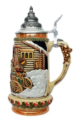 Santa In Sleigh Christmas Beer Stein -Luxury Cup Store Santa in Sleigh Christmas Beer Stein K041 RS SM 16248.1539200939