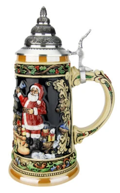 Santas Train German Christmas Beer Stein -Luxury Cup Store Santas Train German Christmas Beer Stein K048 RS SM 06199.1591287804