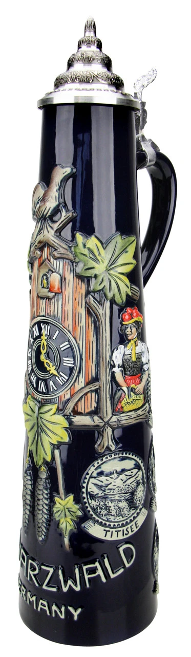 Schwarzwald Black Forest Cuckoo Clock Jug Stein | 2 Liter - Image 3