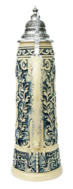 King Limitaet 2013 | Siegfrieds Farewell Antique Style Beer Stein 7 King Limitaet 2013 | Siegfrieds Farewell Antique Style Beer Stein -Luxury Cup Store Siegfrieds Farewell 2013 Beer Stein Cobalt K2043E Back SM 18604.1395937002