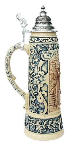 King Limitaet 2013 | Siegfrieds Farewell Antique Style Beer Stein 6 King Limitaet 2013 | Siegfrieds Farewell Antique Style Beer Stein -Luxury Cup Store Siegfrieds Farewell 2013 Beer Stein Cobalt K2043E LS SM 17612.1395937008