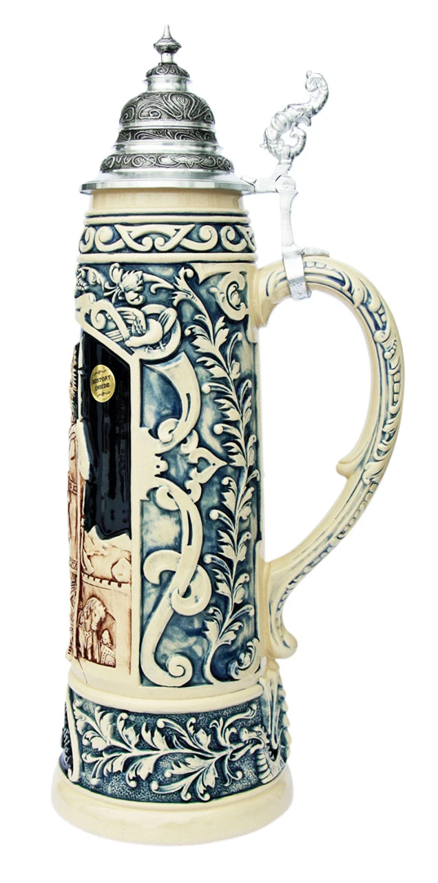 King Limitaet 2013 | Siegfrieds Farewell Antique Style Beer Stein 2 King Limitaet 2013 | Siegfrieds Farewell Antique Style Beer Stein - Image 2