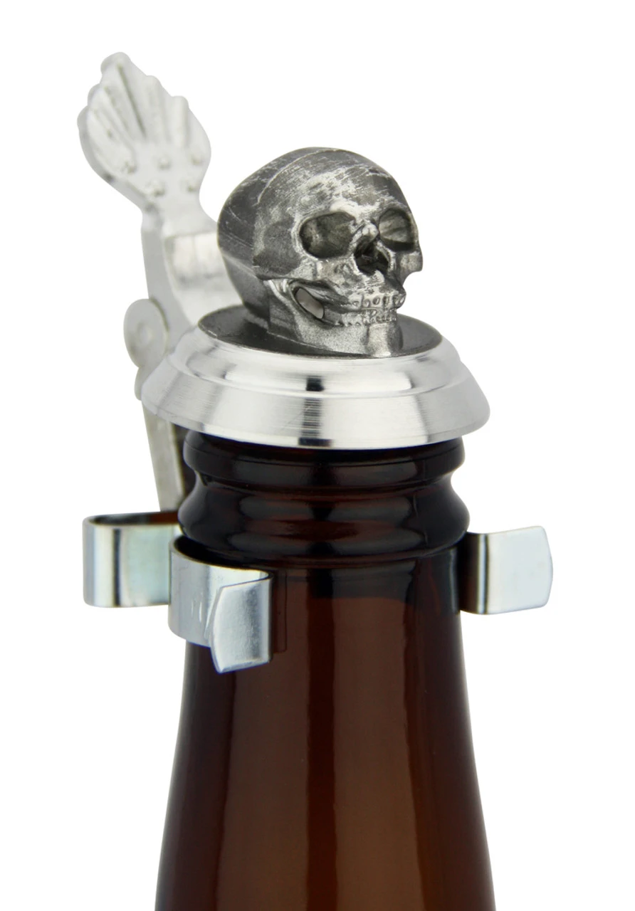 Skull Beer Stein Lid For Beer Bottles
