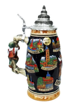 Swiss Horn German Beer Stein