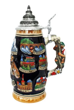 Swiss Horn German Beer Stein -Luxury Cup Store Switzerland German Beer Stein K507BS RS SM 48001.1401732781