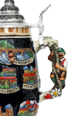 Swiss Horn German Beer Stein -Luxury Cup Store Switzerland German Beer Stein K507BS detail SM 98305.1401732794
