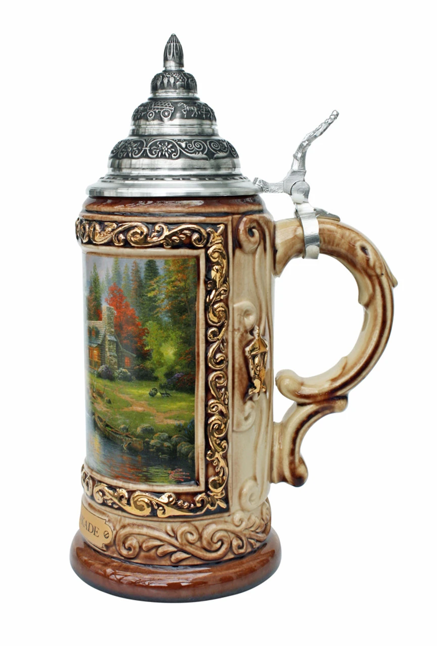 Thomas Kinkade Mountain Paradise Beer Stein 2 Thomas Kinkade Mountain Paradise Beer Stein - Image 2