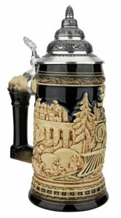 Train Beer Stein | Antique Style -Luxury Cup Store Train Beer Stein Antique Style K940EZ LA SM 96928.1631571572