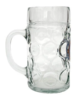 US Navy Dimpled Oktoberfest Glass Beer Mug 1 Liter -Luxury Cup Store US Navy Dimpled Oktoberfest Glass Beer Mug 1 Liter BK047NV Side SM 16233.1515713412