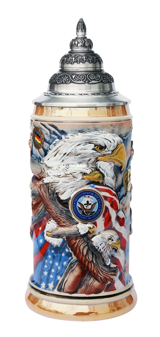 US Navy Eagle Of Freedom Beer Stein