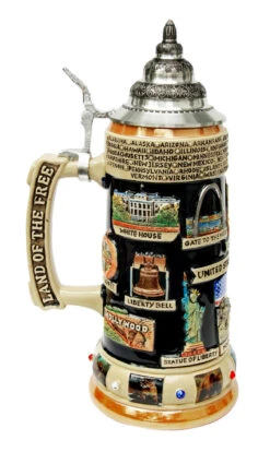 United States Panorama Beer Stein -Luxury Cup Store United States Panorama Beer Stein K309US LS SM 56750.1446647876