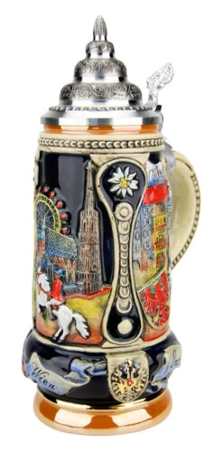 Vienna, Salzburg, Innsbruck Austria Beer Stein -Luxury Cup Store Vienna Salzburg Innsbruck Austria Beer Stein K303WSI RA SM 00696.1490043224